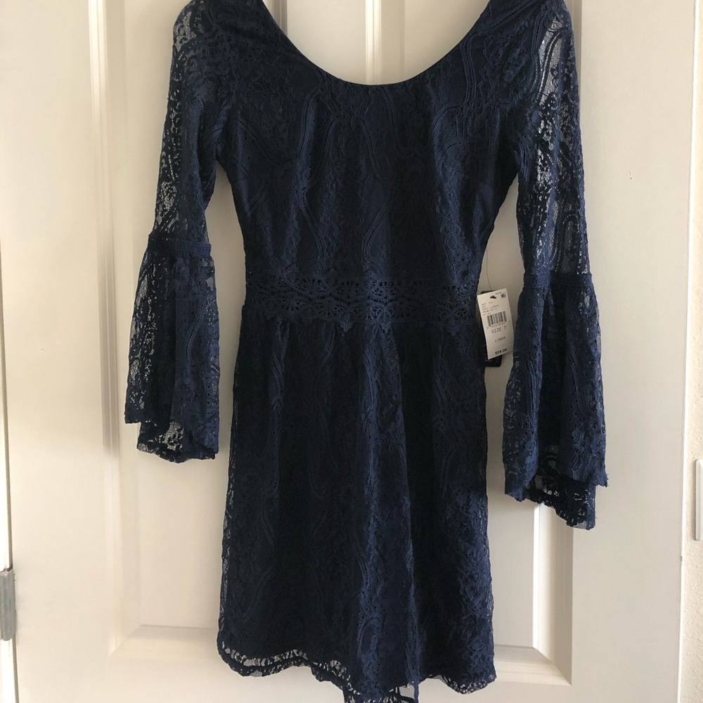 BCX navy blue dress